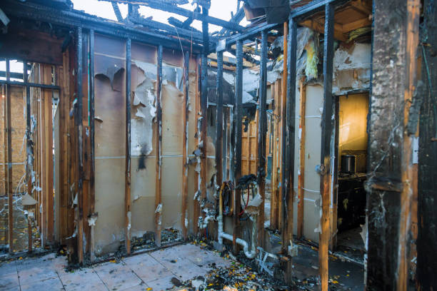 Professional Fire Damage Repair technician working in Lake Holiday, IL